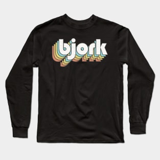 Retro Bjork Long Sleeve T-Shirt